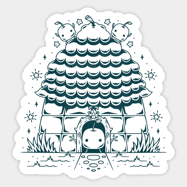 Junimo Hut Sticker by Alundrart